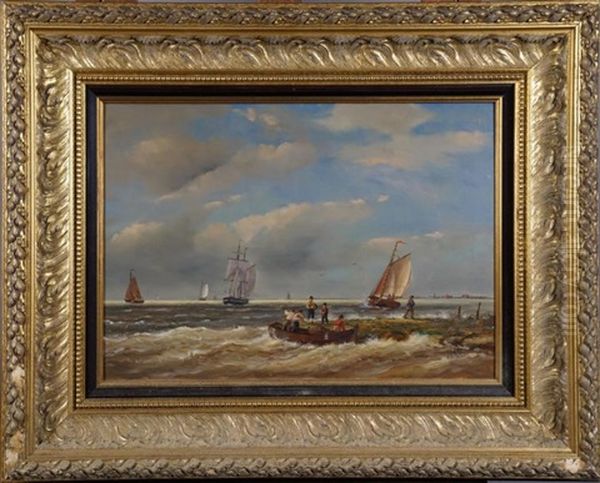 Marine Oil Painting by Johann Jakob Anton von Lenz