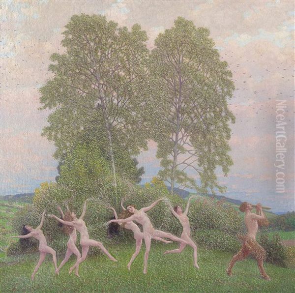 The Dance Of The Fawn Oil Painting by Maximilian Lenz