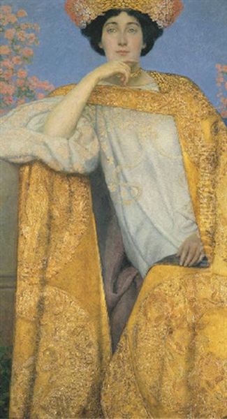 The Golden Cloak Oil Painting by Maximilian Lenz