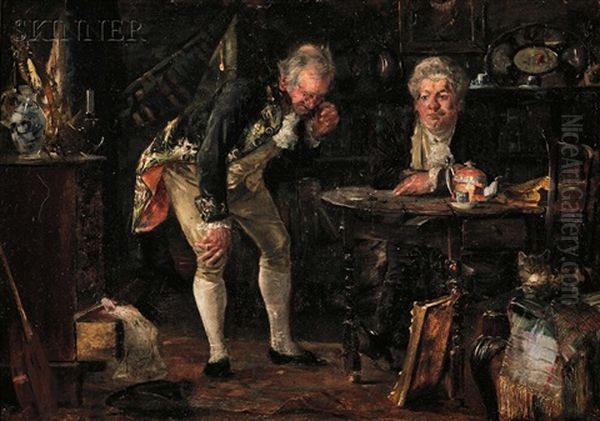 The Connoisseurs Oil Painting by Ignacio de Leon Escosura