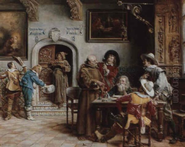 Le Repas Du Patriarche Oil Painting by Ignacio de Leon Escosura