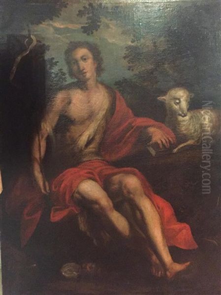 Saint Jean Baptiste Oil Painting by Jose (Jusepe) Leonardo de Chavier