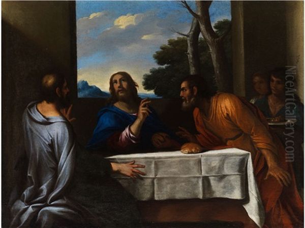 Das Abendmahl In Emmaus Oil Painting by Andrea di Leone