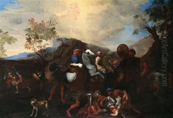 Die Bekehrung Des Heiligen Paul / Conversione Di San Paolo Oil Painting by Andrea di Leone