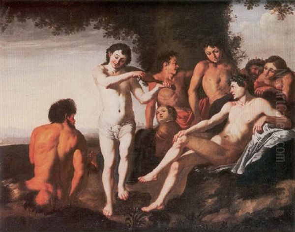 The Musical Contest Between Apollo And Marsyas Oil Painting by Andrea di Leone