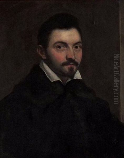 Portrait Du Peintre Girolamo Nanni Oil Painting by Ottavio Maria Leoni