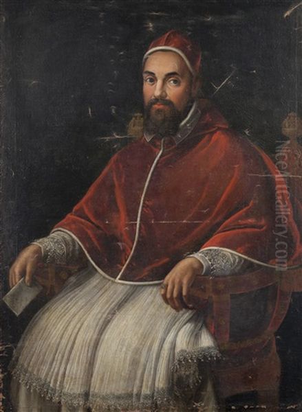 Ritratto Di Papa Urbano Viii Oil Painting by Ottavio Maria Leoni