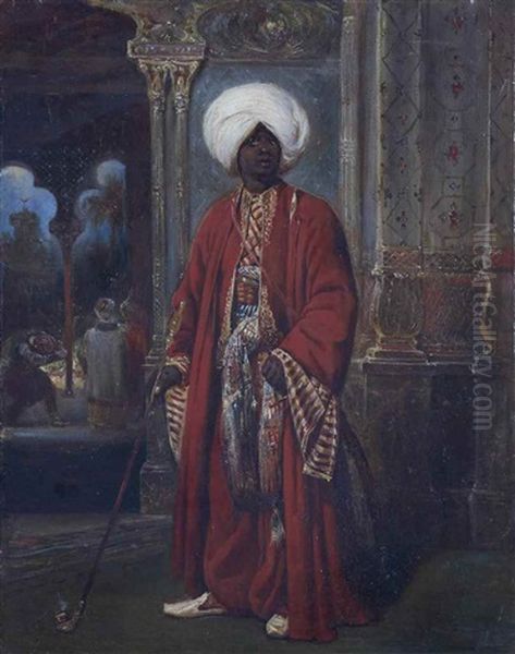 Portrait D'ottoman Oil Painting by Francois Gabriel Guillaume Lepaulle