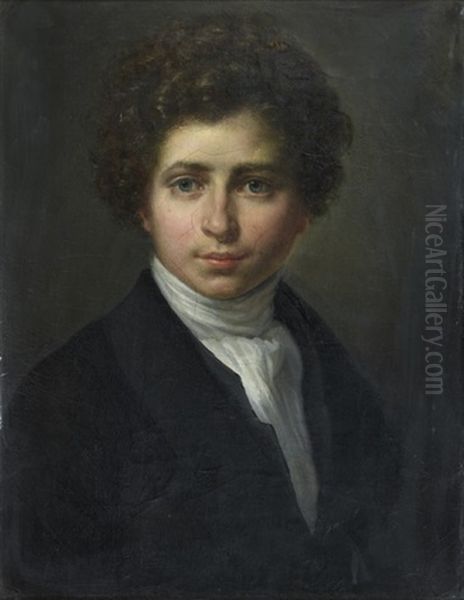 Autoportrait Oil Painting by Francois Gabriel Guillaume Lepaulle