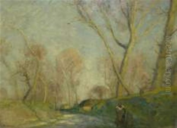 Paysage De Vendee Oil Painting by Auguste Louis Lepere