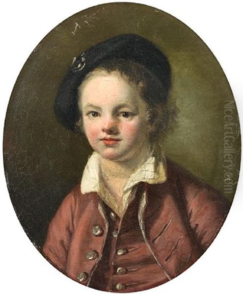 Portrait Of A Young Boy Oil Painting by Nicolas Bernard Lepicie