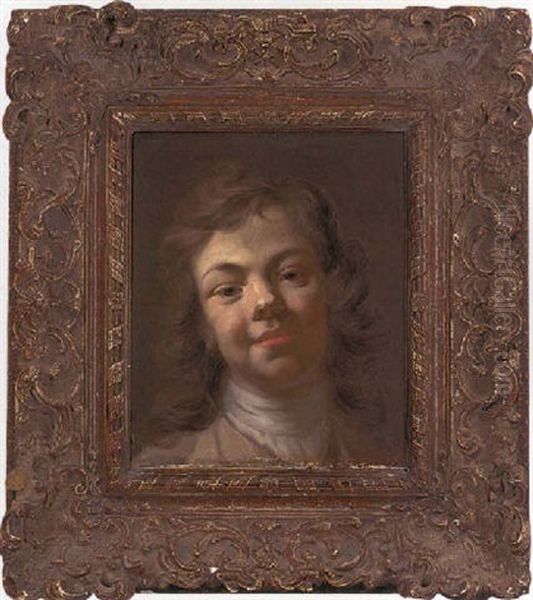 Portrait Of A Boy Oil Painting by Nicolas Bernard Lepicie