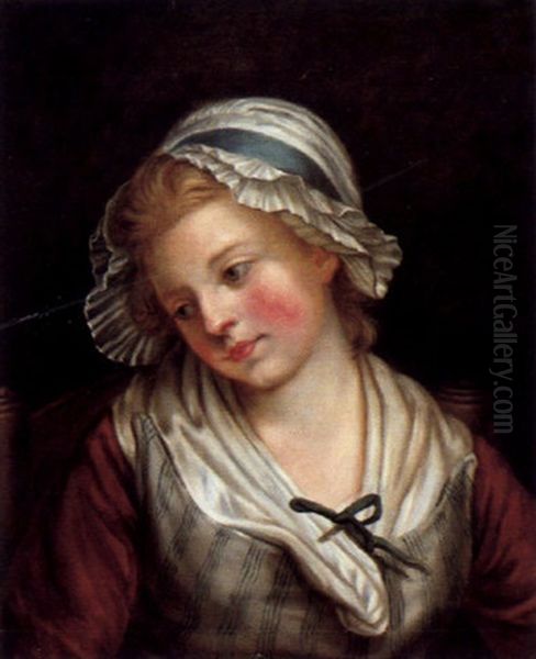 Bildnis Der Schwester Des Kunstlers (?) Oil Painting by Nicolas Bernard Lepicie