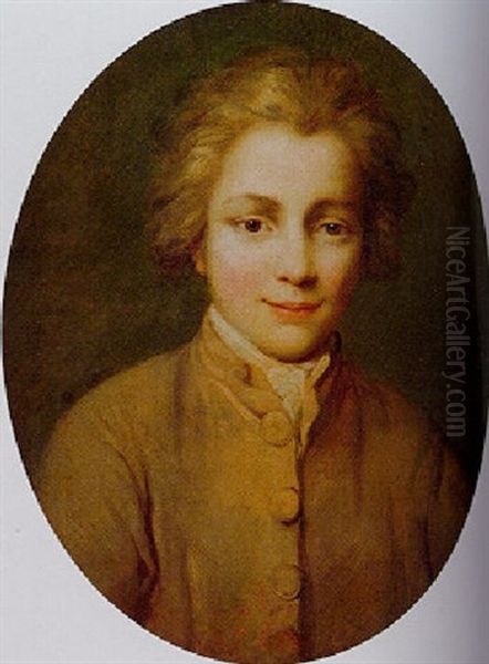 Portrait Of A Young Boy Oil Painting by Nicolas Bernard Lepicie