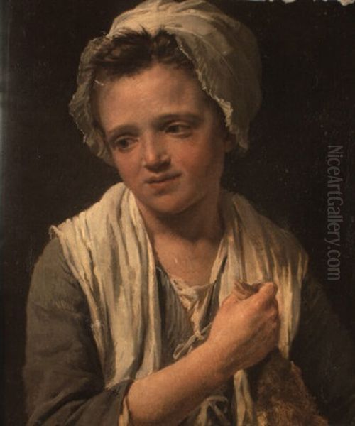 La Fille Du Braconnier Oil Painting by Nicolas Bernard Lepicie