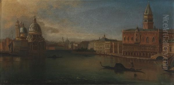 Blick Auf Das Markusbecken, Venedig Oil Painting by Ferdinand Lepie