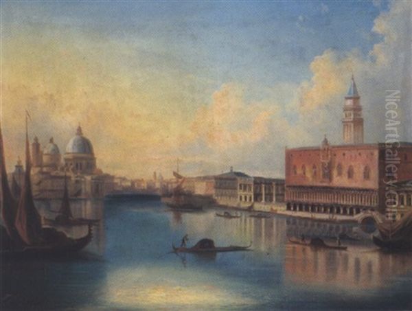 Blick Auf Das Markusbecken, Venedig Oil Painting by Ferdinand Lepie