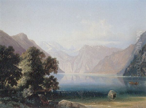 Sommertag Am Konigssee Oil Painting by Ferdinand Lepie