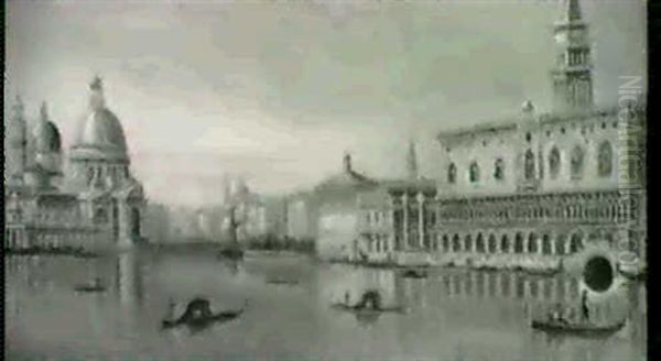 Venedig, Blick Auf Maria Delle Salute Oil Painting by Ferdinand Lepie