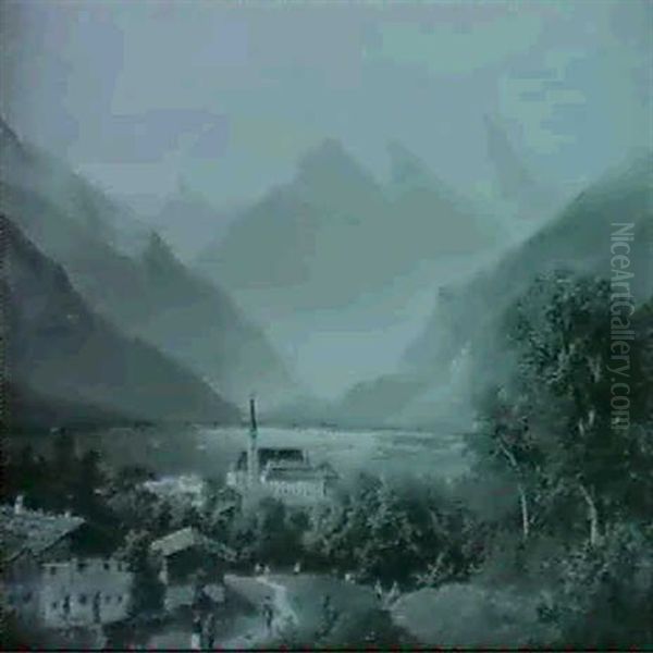 Fugen Im Zillertal Oil Painting by Ferdinand Lepie