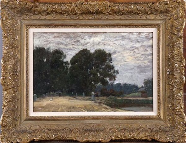 L'entree Du Parc Oil Painting by Joseph Louis Lepine