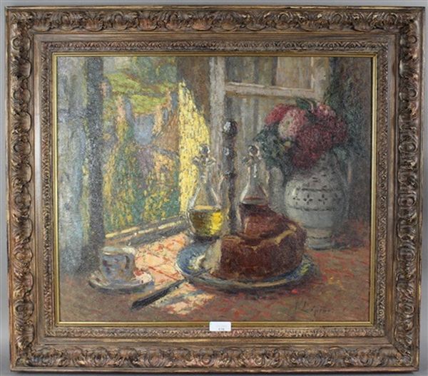 Scene D'interieur Oil Painting by Joseph Louis Lepine