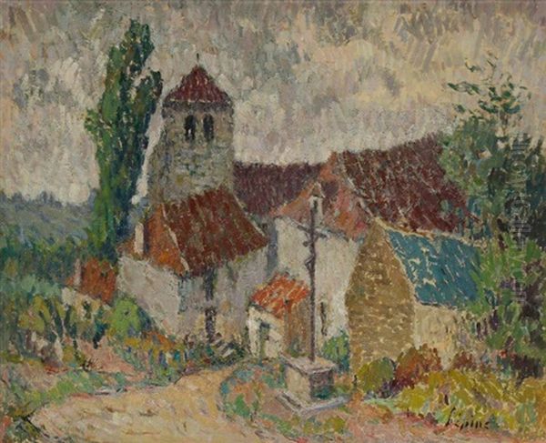 Village En Correze Oil Painting by Joseph Louis Lepine