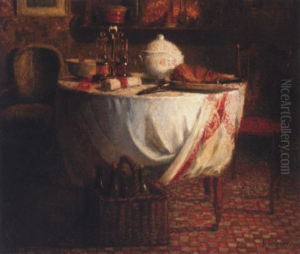 Still Life Oil Painting by Joseph Louis Lepine