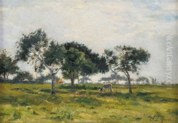 Paysage Normand Oil Painting by Stanislas Lepine