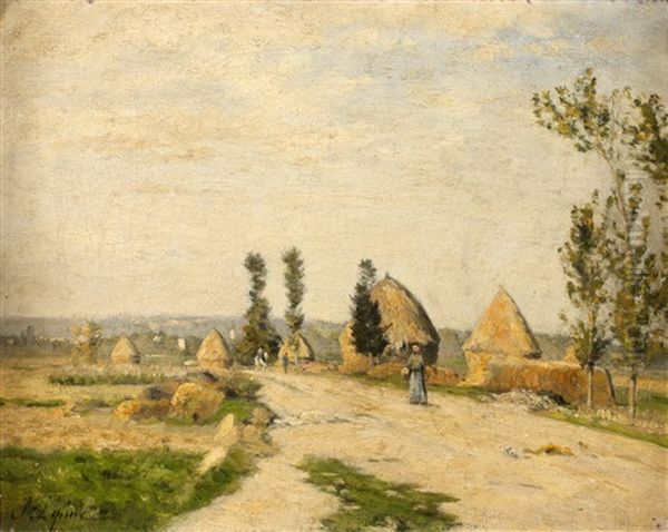 Route De Gennevillers Oil Painting by Stanislas Lepine