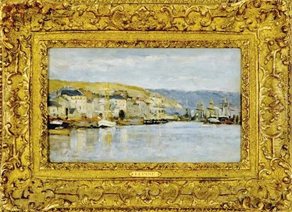 Le Port De Roven Oil Painting by Stanislas Lepine