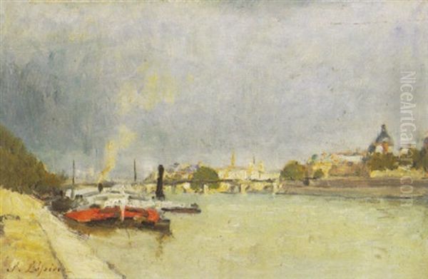 Au Bord De La Seine Oil Painting by Stanislas Lepine