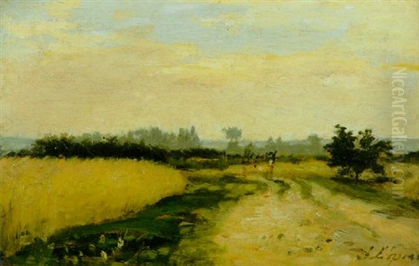 Une Route A La Campagne Oil Painting by Stanislas Lepine