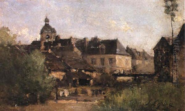 Faubourg De Chartres Oil Painting by Stanislas Lepine