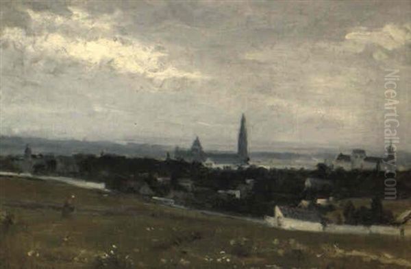 Un Matin A Saint Leu (oise) Oil Painting by Stanislas Lepine