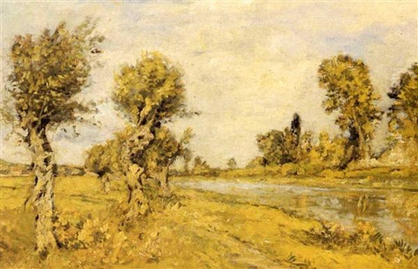 Paysage D'automne Oil Painting by Stanislas Lepine