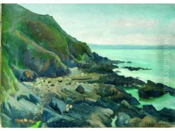 Bord De Mer En Bretagne Oil Painting by France Leplat