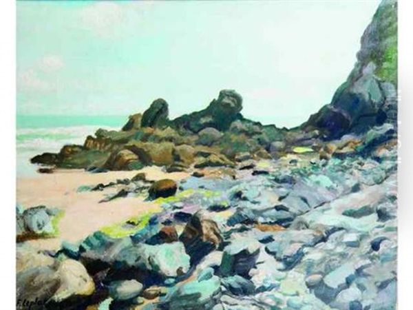 Bord De Mer (bretagne) Oil Painting by France Leplat