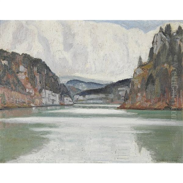 Bassins Du Doubs Oil Painting by Charles L'Eplattenier