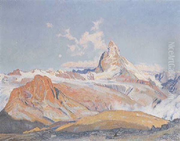 Le Riffelhorn Et Le Cervin Oil Painting by Charles L'Eplattenier