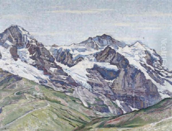 Eiger, Monch Und Jungfrau Oil Painting by Charles L'Eplattenier