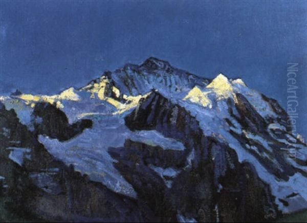 Jungfrau, Matin Oil Painting by Charles L'Eplattenier