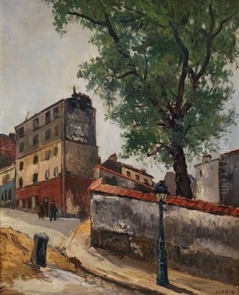 Montmartre Oil Painting by Marcel Francois Leprin