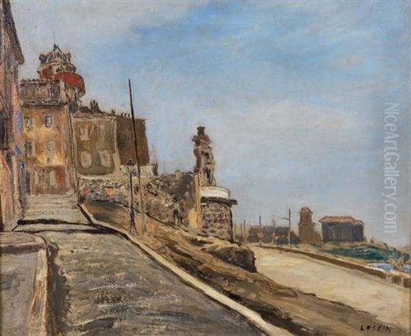 Un Coin Du Vieux Marseille Oil Painting by Marcel Francois Leprin