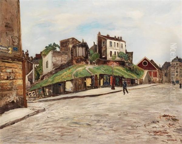 Le Maquis A Montmartre Oil Painting by Marcel Francois Leprin