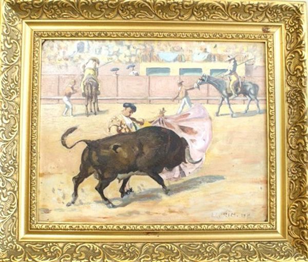 Corrida Oil Painting by Marcel Francois Leprin