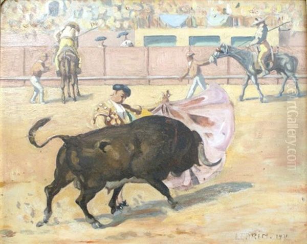 Corrida Oil Painting by Marcel Francois Leprin