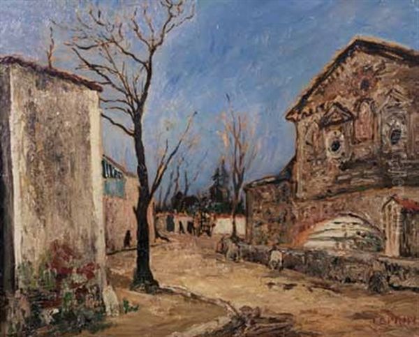 Paysage Du Midi Vers Avignon Oil Painting by Marcel Francois Leprin