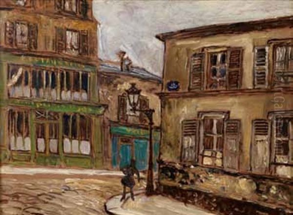 Coin De Montmartre Oil Painting by Marcel Francois Leprin