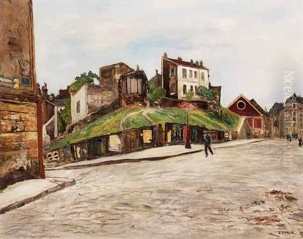 Le Maquis A Montmartre Oil Painting by Marcel Francois Leprin